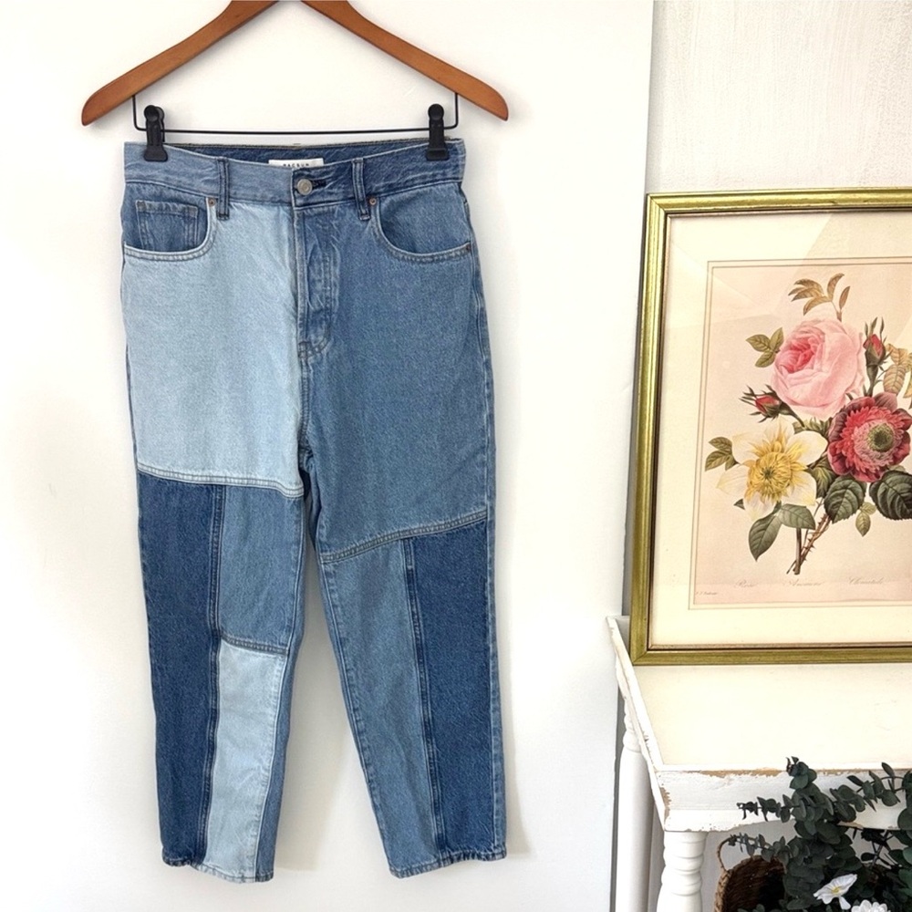 PacSun Patchwork High Rise Straight Jeans Sz 27